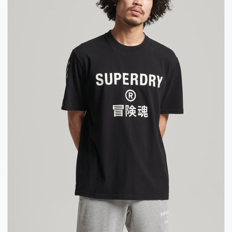 Superdry Code Core Sport t-shirt Svart