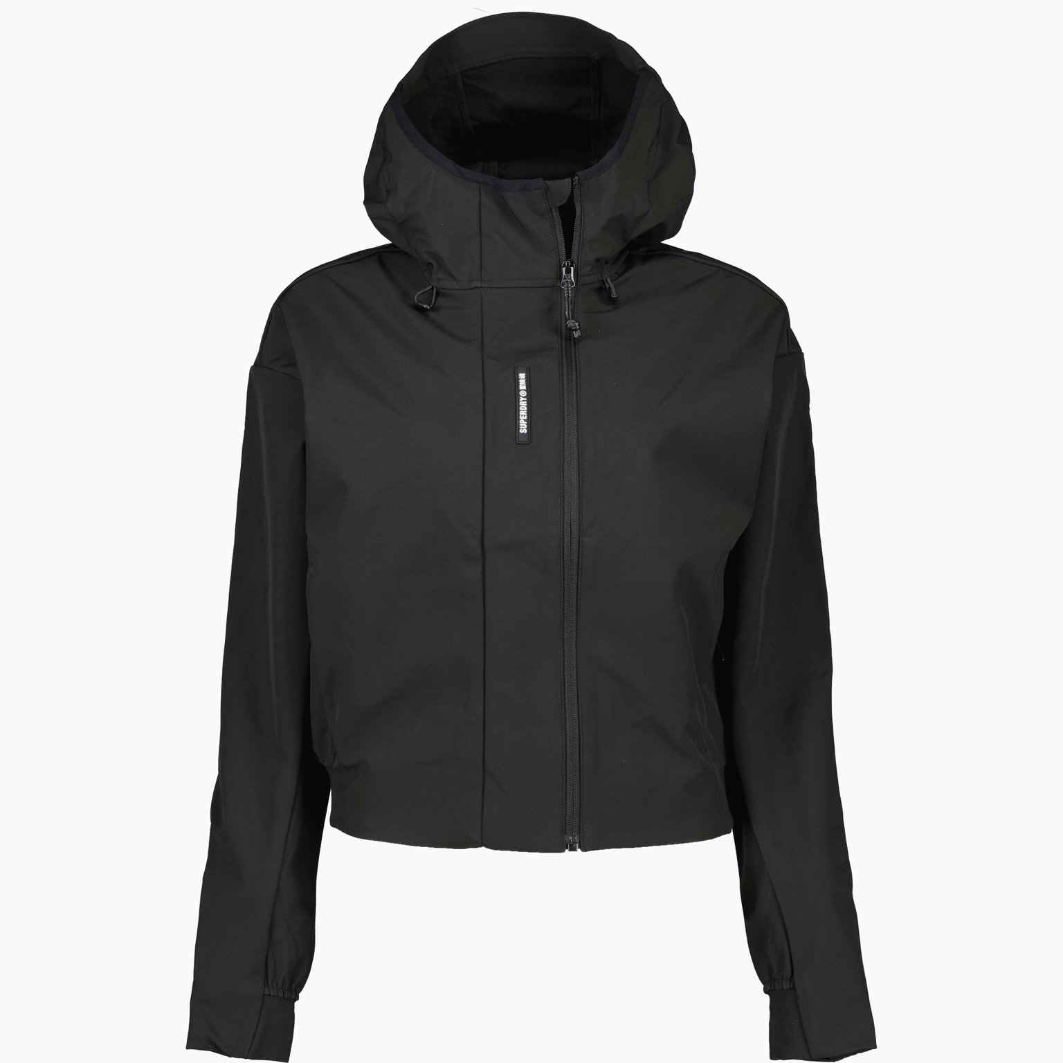 Superdry Code Tech Crop Softshell jacka Svart