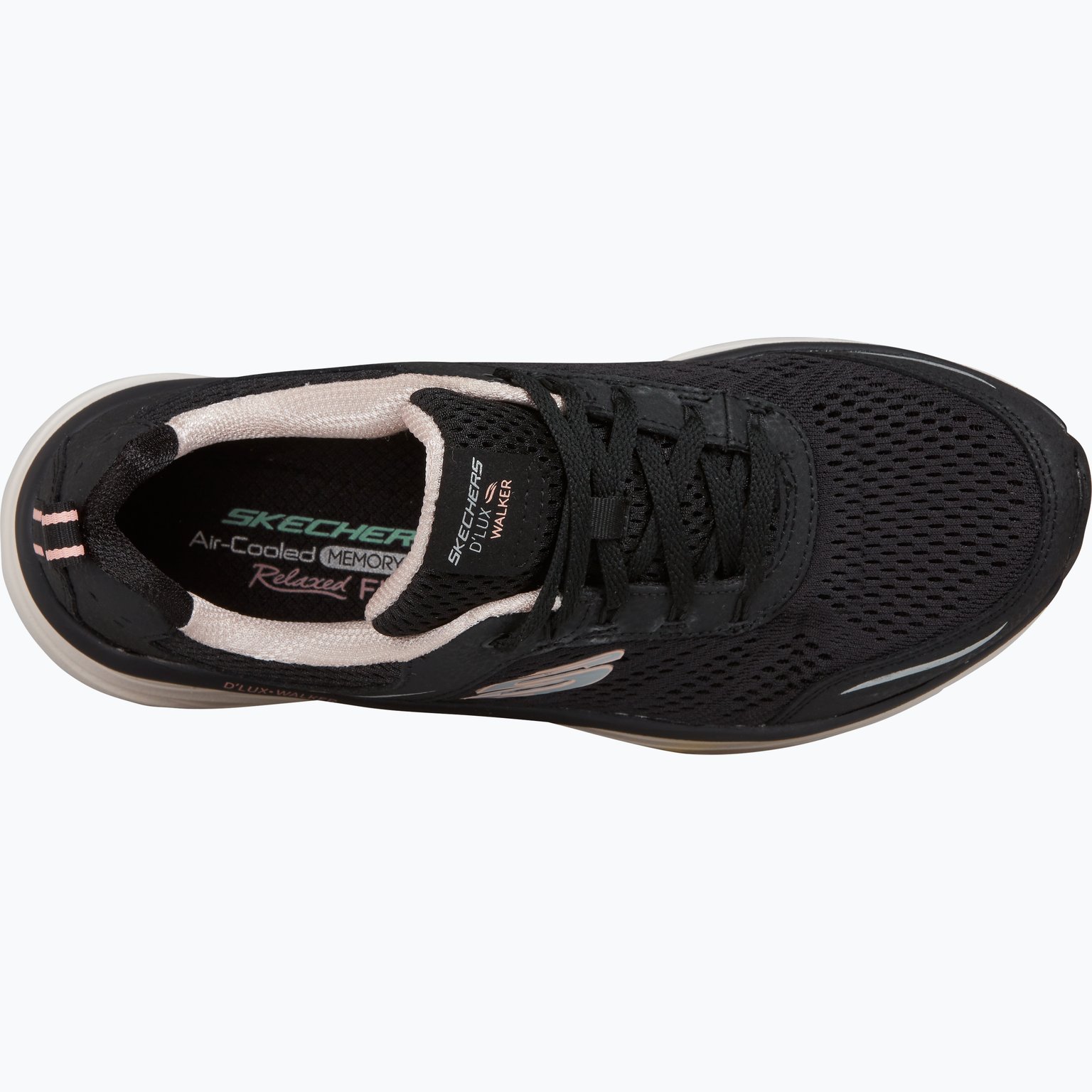 Skechers D'Lux Walker Relaxed Fit W walkingsskor Svart