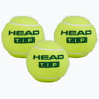 förhandsvisning ikon 1 för Head T.I.P. Green 3-pack tennisbollar  Gul