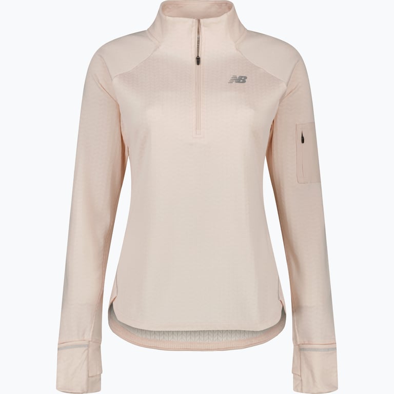 New Balance Heat Grid Half Zip W löpartröja Rosa