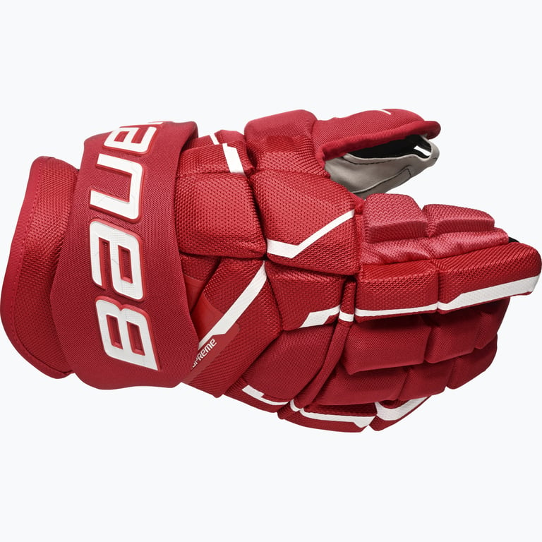 Bauer Hockey Supreme Mach SR hockeyhandskar Röd