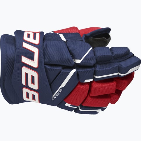 Bauer Hockey Supreme M5 Pro JR hockeyhandskar Röd