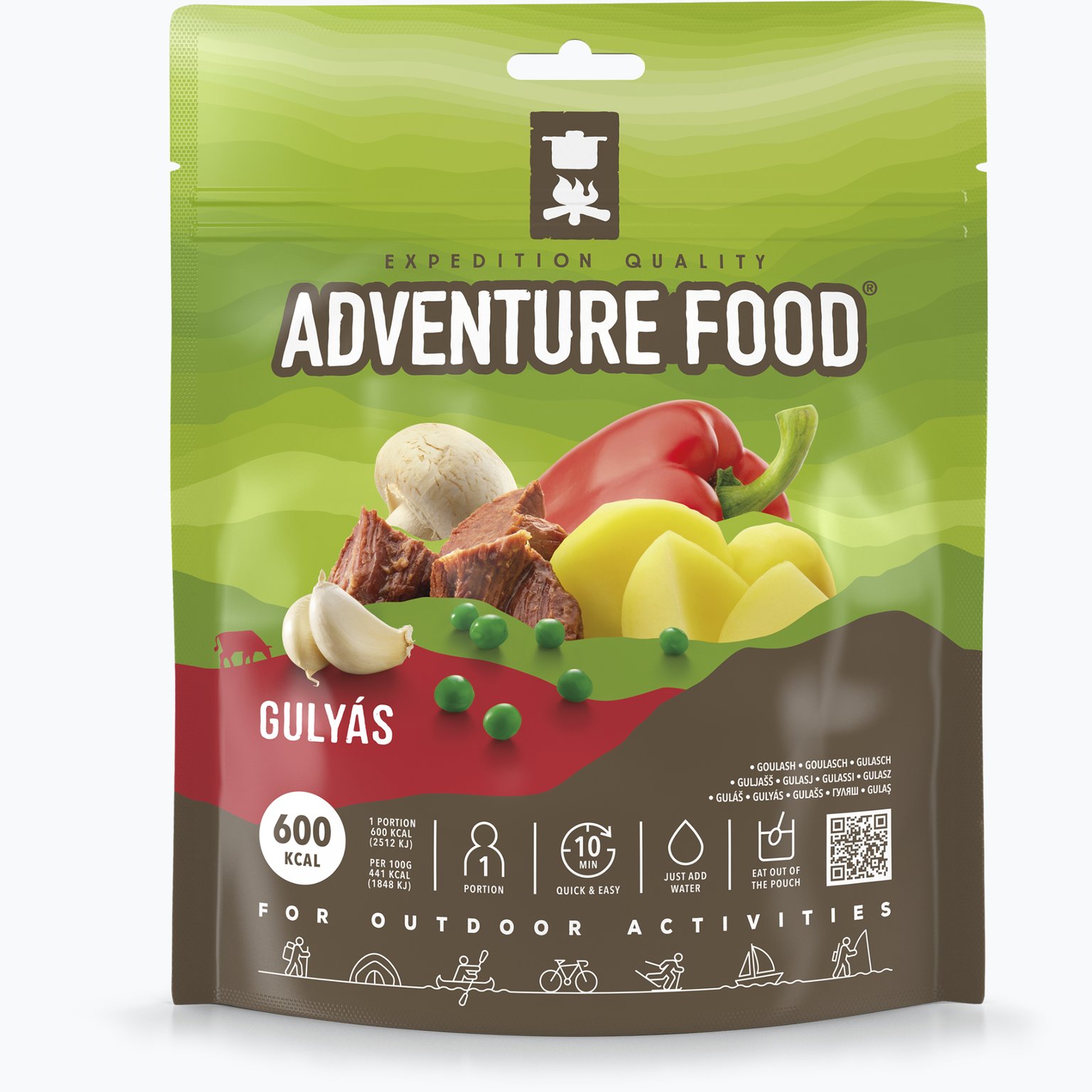 Adventure Food Gulyás friluftsmat Flerfärgad