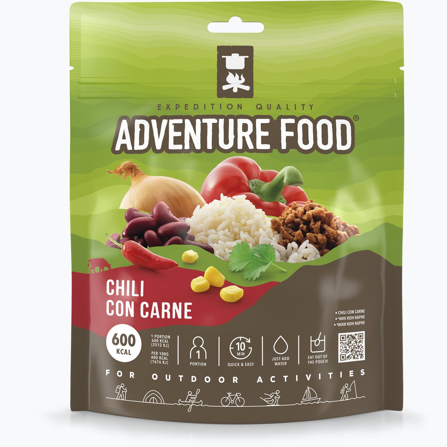 Adventure Food Chili con Carne friluftsmat Flerfärgad