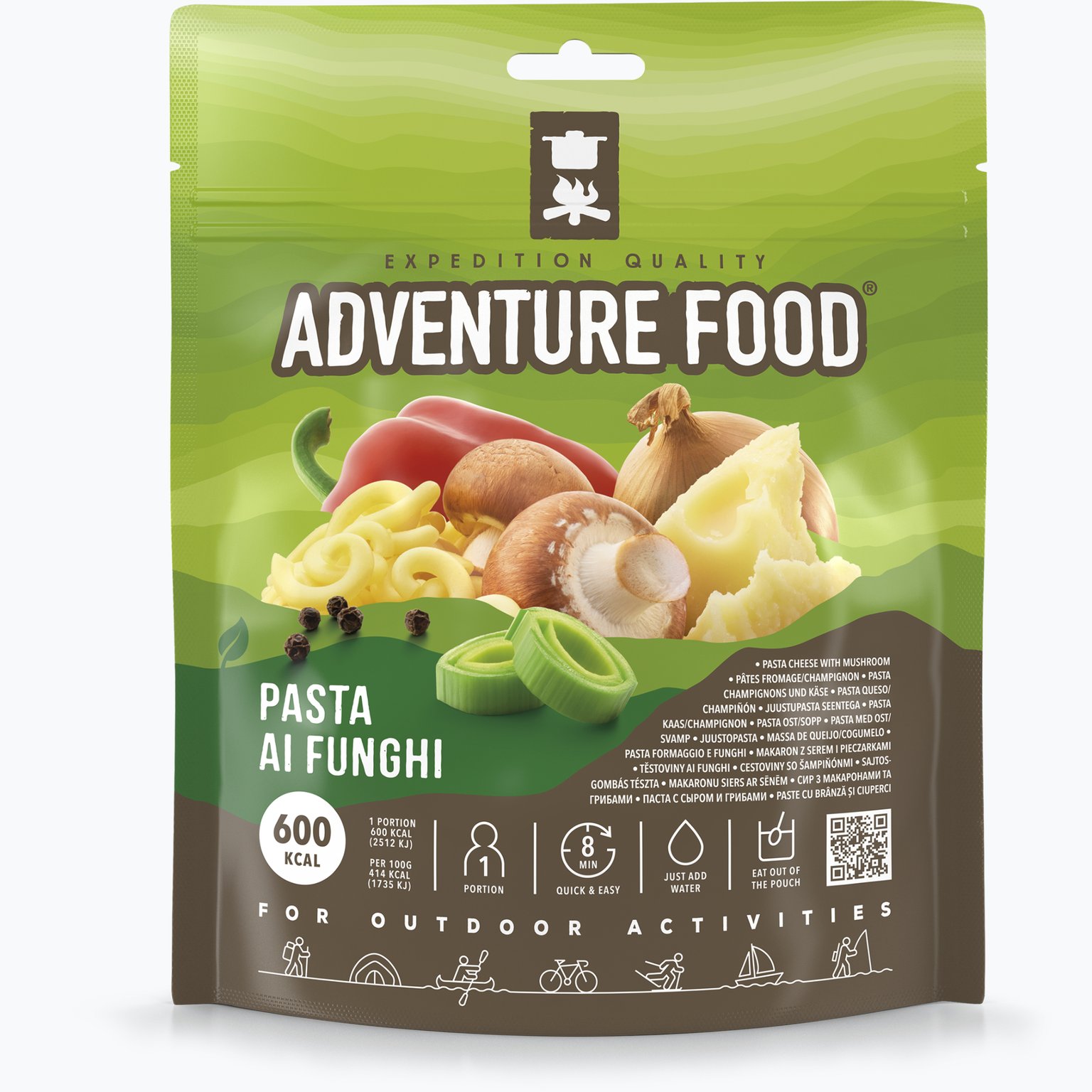 Adventure Food Pasta ai Funghi friluftsmat Flerfärgad