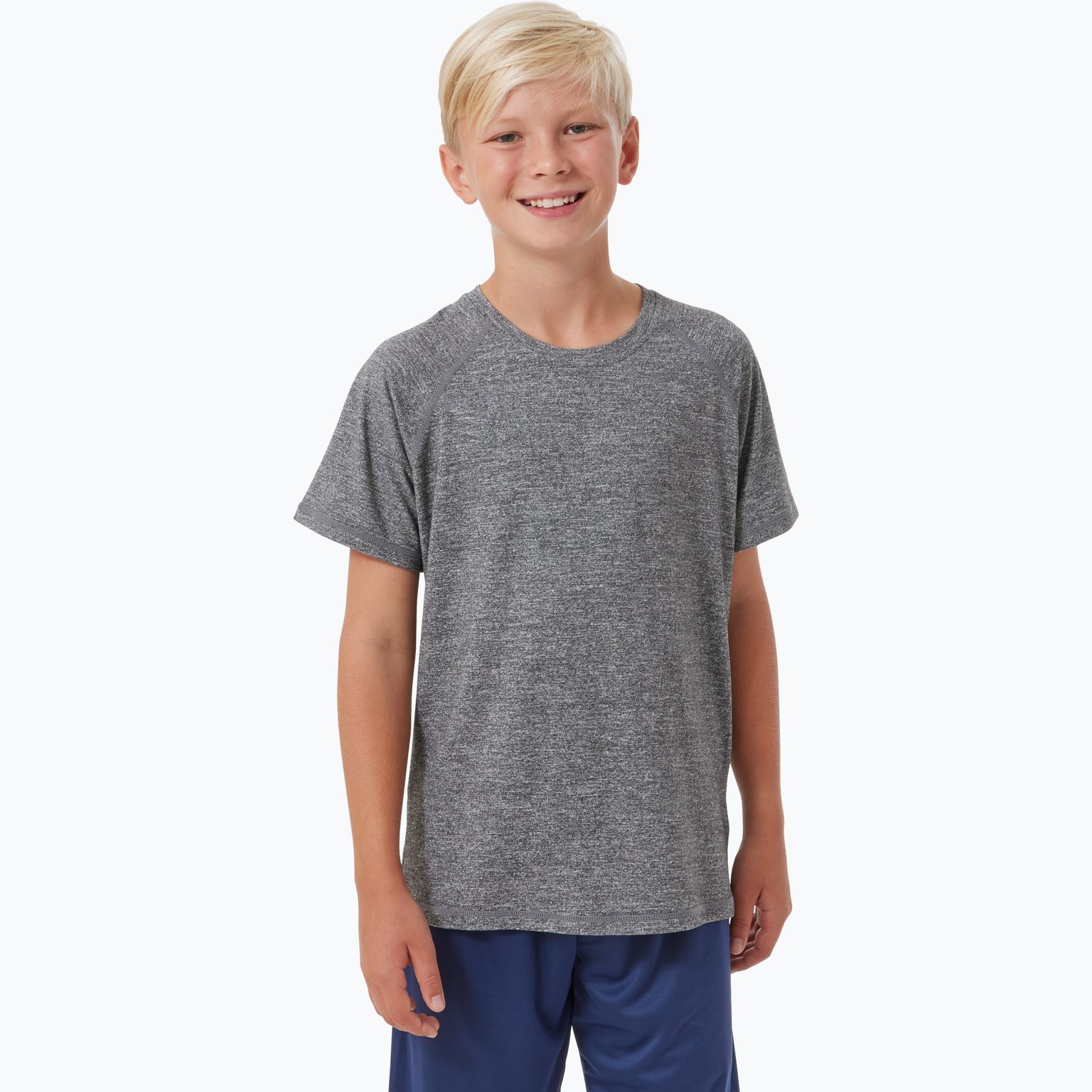 Energetics Basic Melange JR träningst-shirt Grå