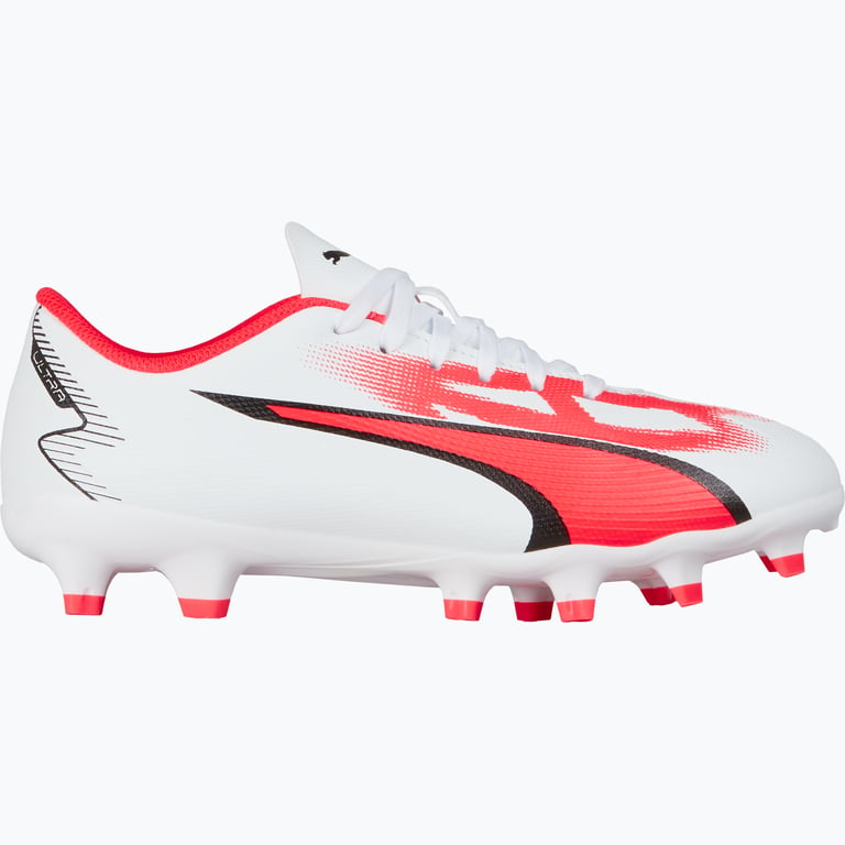 Puma Ultra Play FG/AG JR fotbollsskor Vit