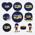 förhandsvisning ikon 1 för HV71 HV71 Stickers Blå