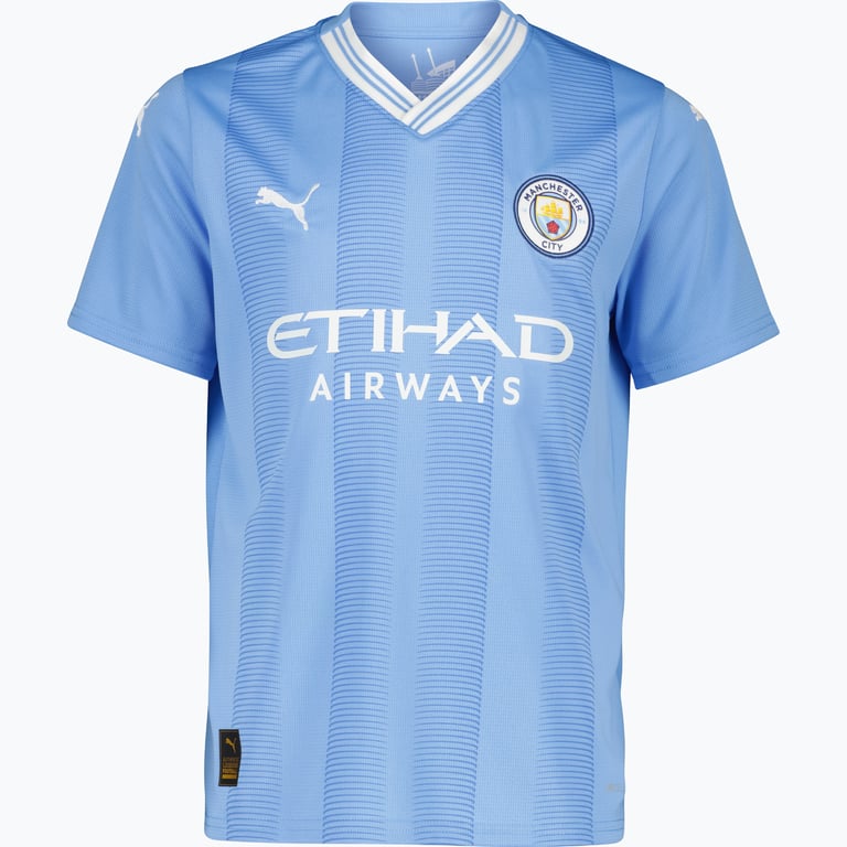 Puma Manchester City FC 23/24 Home JR matchtröja Blå