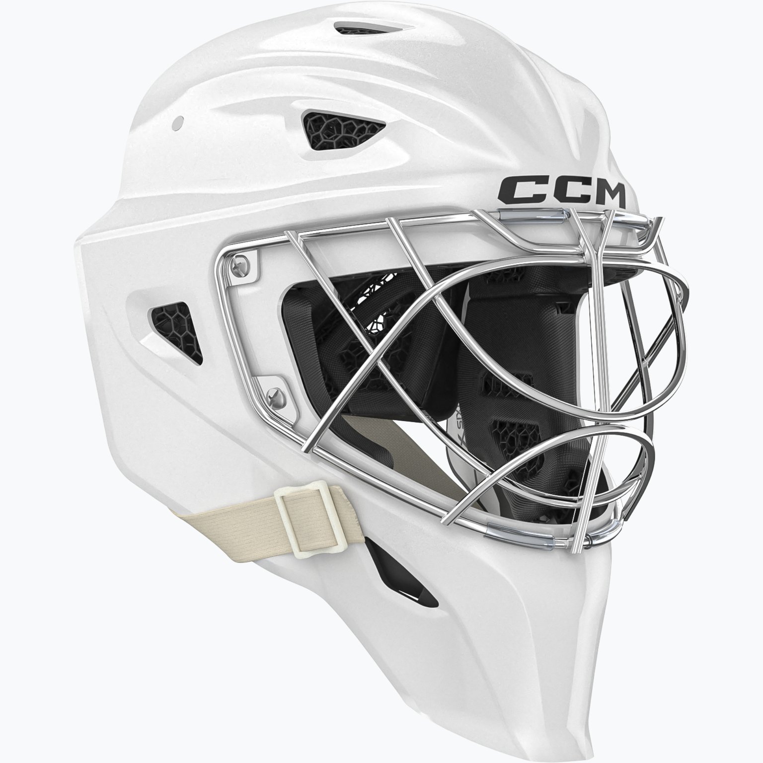 CCM Hockey Axis XF målvaktshjälm Vit