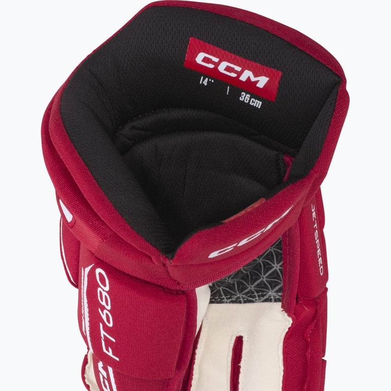 CCM Hockey Jetspeed 680 SR hockeyhandskar Röd