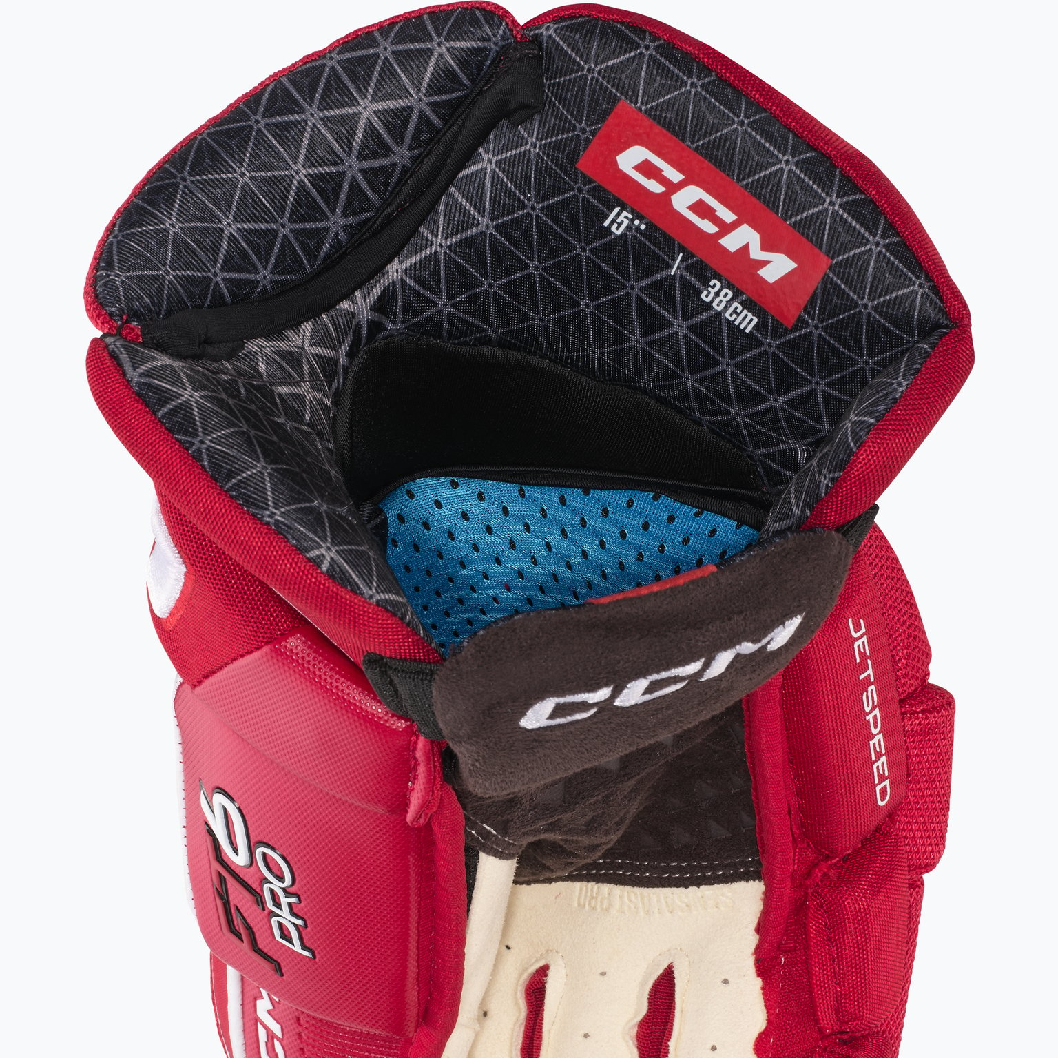 CCM Hockey Jetspeed FT6 Pro JR hockeyhandskar Röd