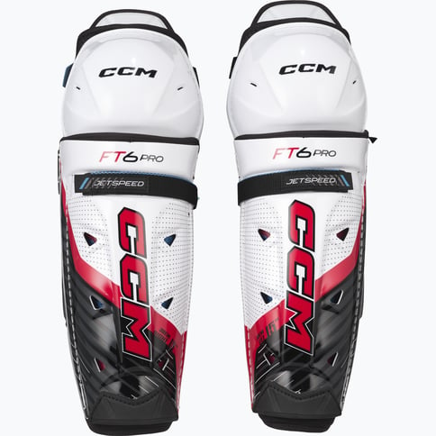 CCM Hockey Jetspeed FT6 Pro JR benskydd Vit