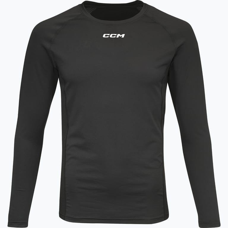 CCM Hockey Compression LS SR träningströja Svart