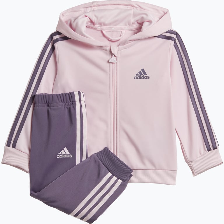 adidas Essentials Shiny Hood MR träningsoverall Lila