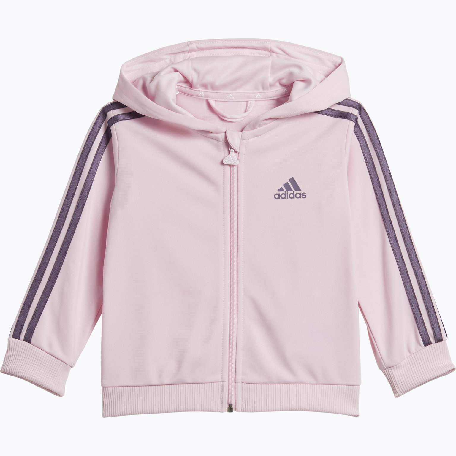 adidas Essentials Shiny Hood MR träningsoverall Lila