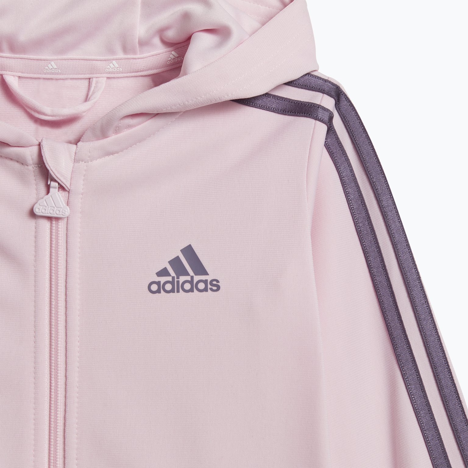 adidas Essentials Shiny Hood MR träningsoverall Lila