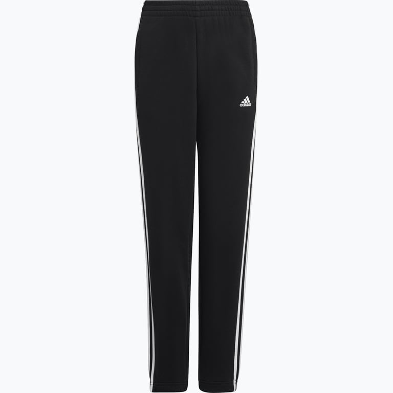 adidas Essentials 3-Stripes Fleece JR mjukisbyxor Svart