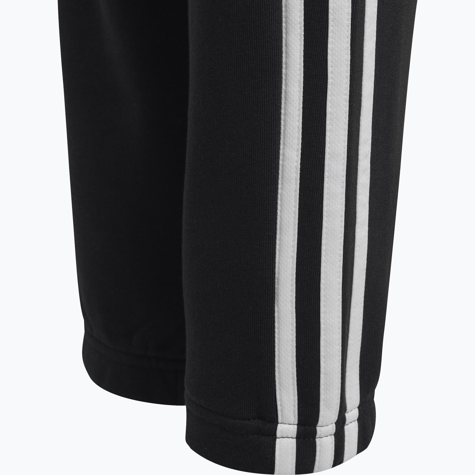 adidas Essentials 3-Stripes Fleece JR mjukisbyxor Svart