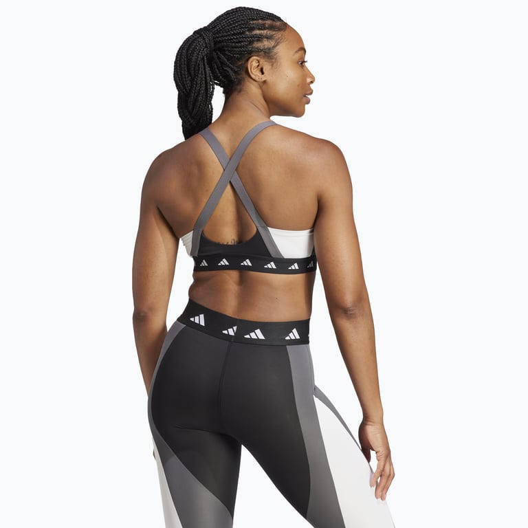 adidas Powerimpact Techfit Medium Support sport-BH Flerfärgad