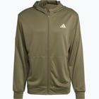 förhandsvisning ikon 6 för adidas Train Essentials Seasonal Full-Zip träningströja Grön