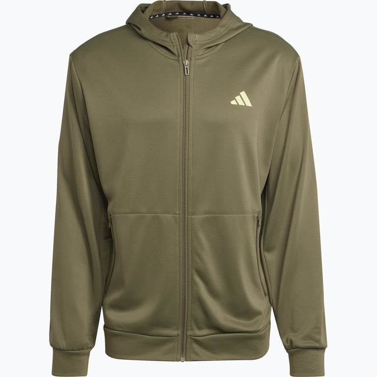 adidas Train Essentials Seasonal Full-Zip träningströja Grön