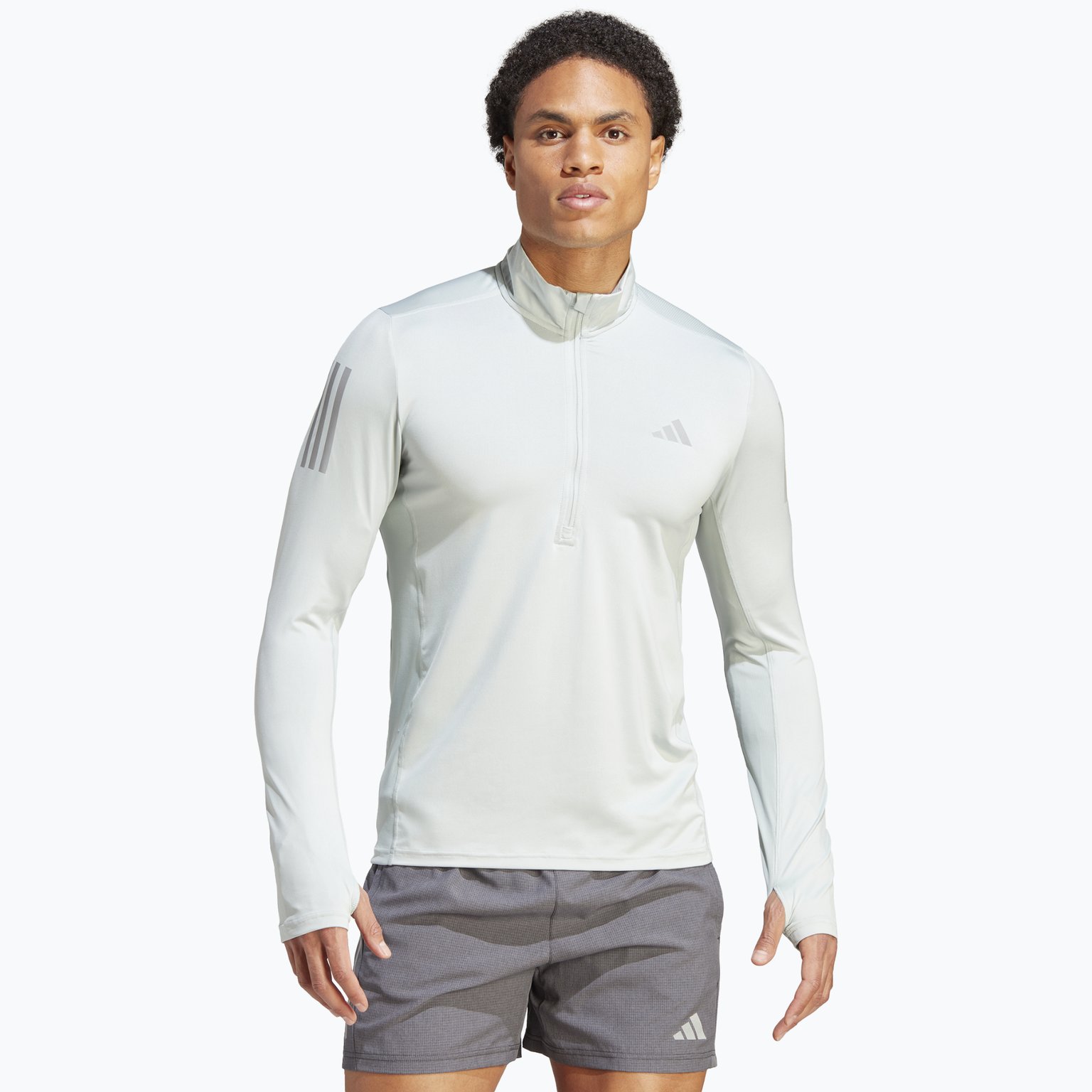 adidas Own The Run 1/4 Zip M löpartröja Vit