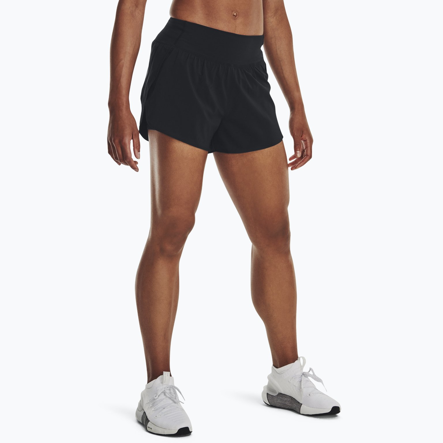 Under armour Flex Woven 2-in-1 W träningsshorts Svart