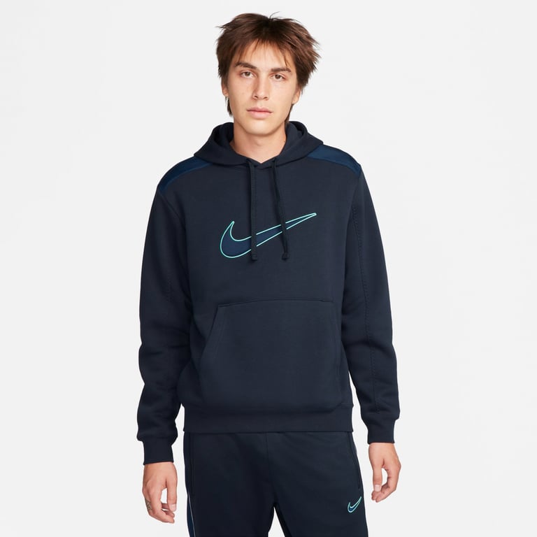 Nike Sportswear Fleece M huvtröja Blå