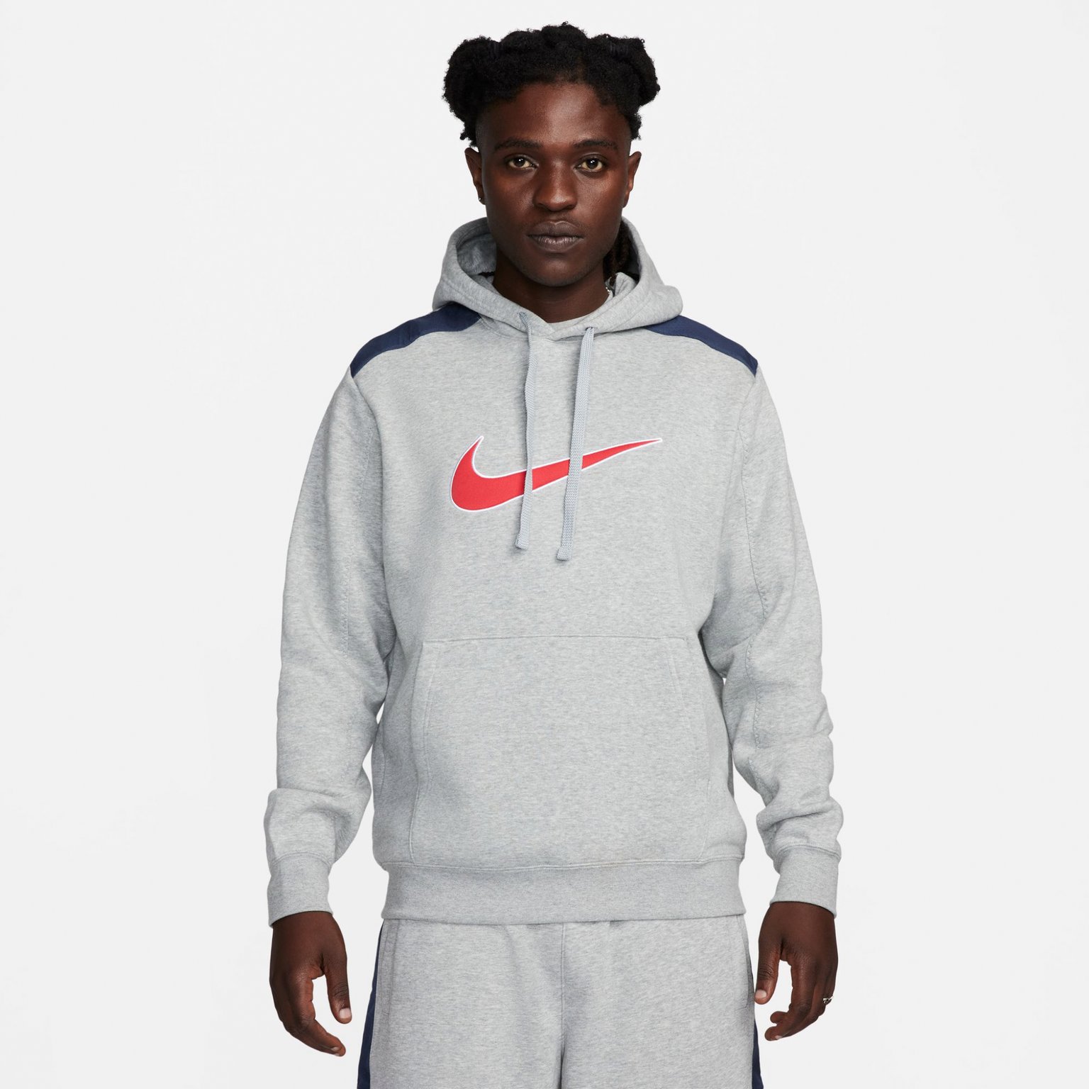 Nike Sportswear Fleece M huvtröja Grå