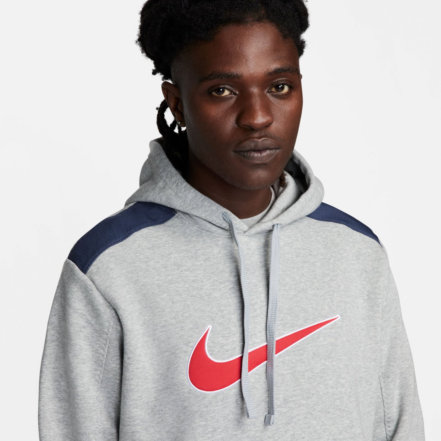 Nike Sportswear Fleece M huvtröja Grå