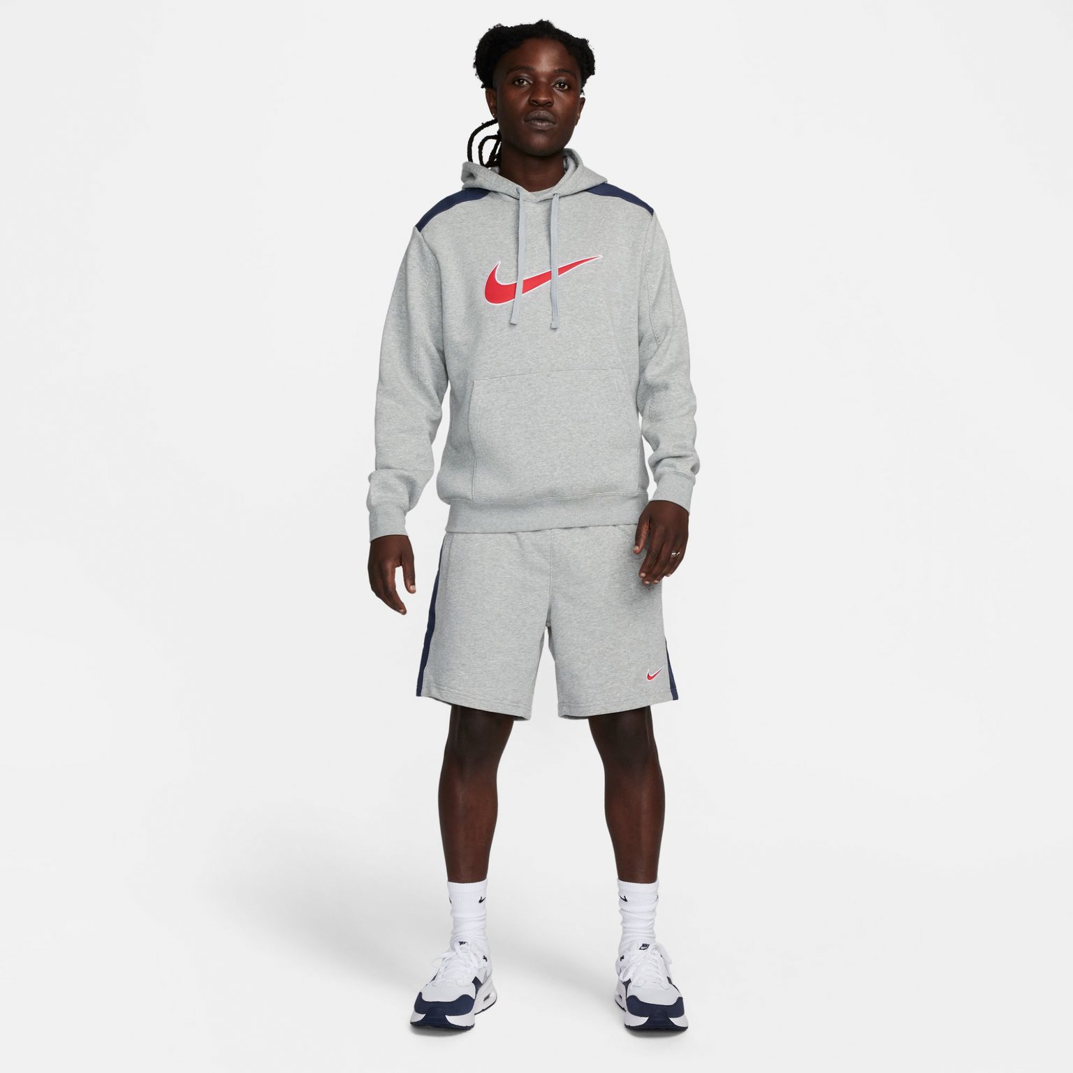 Nike Sportswear Fleece M huvtröja Grå