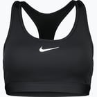 färgalternativ för Svart Nike Swoosh Medium Support sport-BH