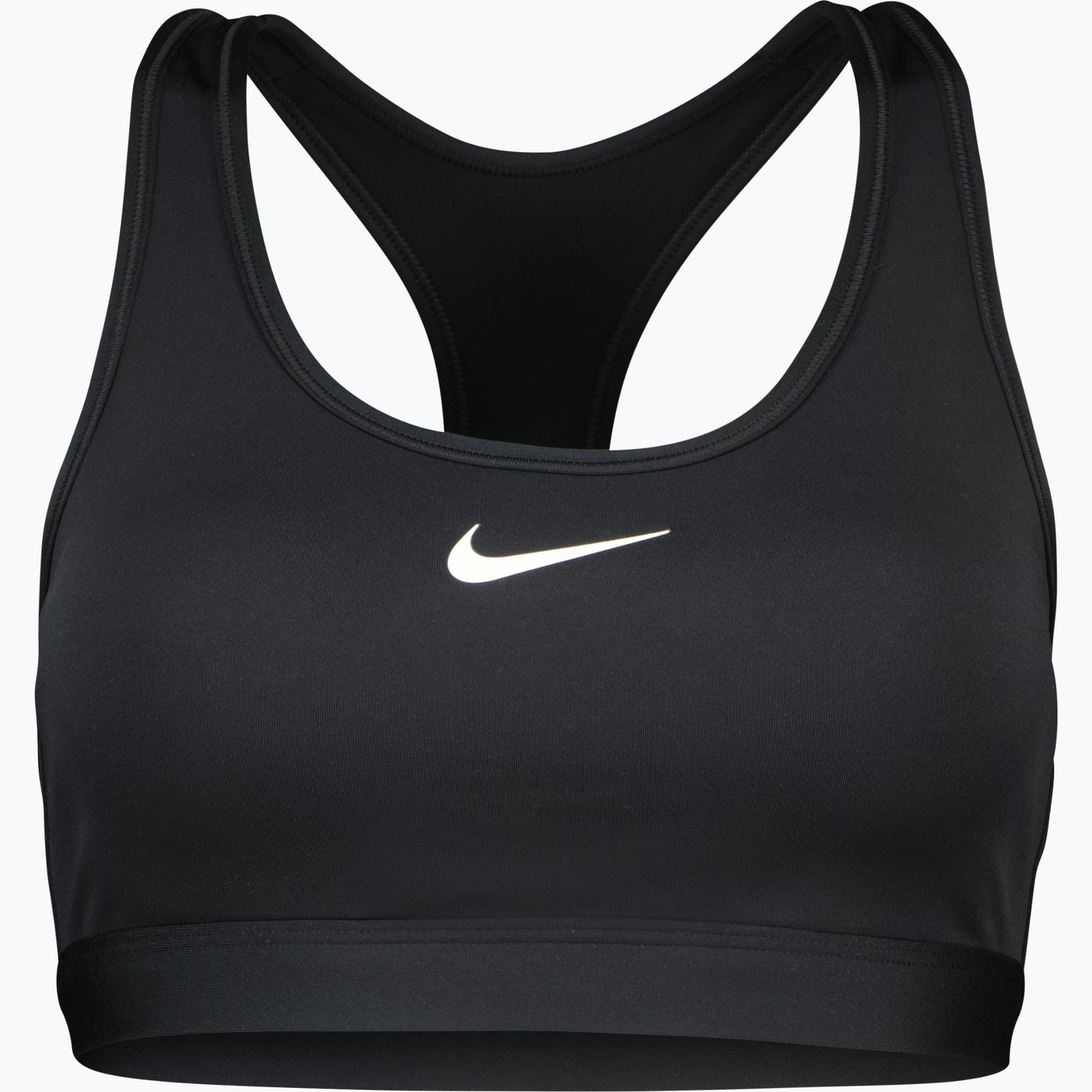 Nike Swoosh Medium Support sport-BH Svart