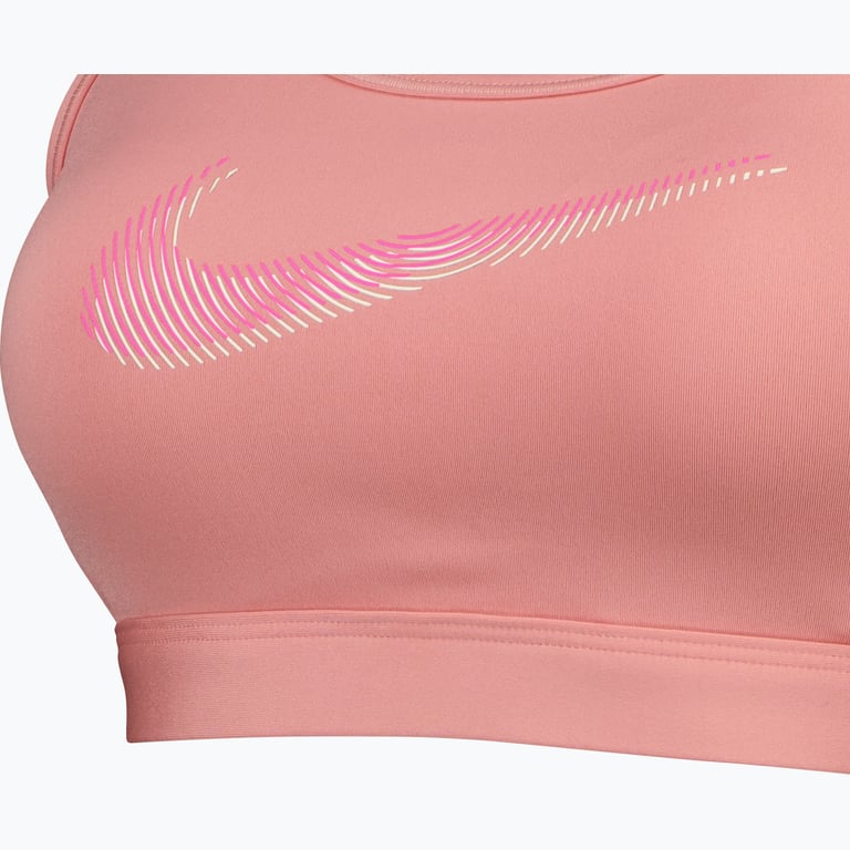 Nike Swoosh Graphic Medium Support sport-BH Rosa