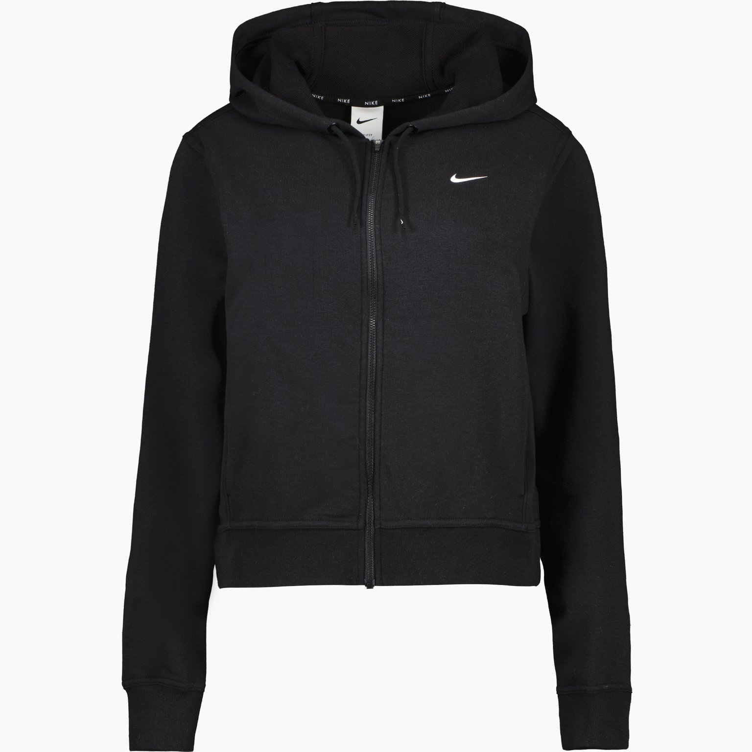 Nike One Dri-FIT Zip W huvtröja Svart