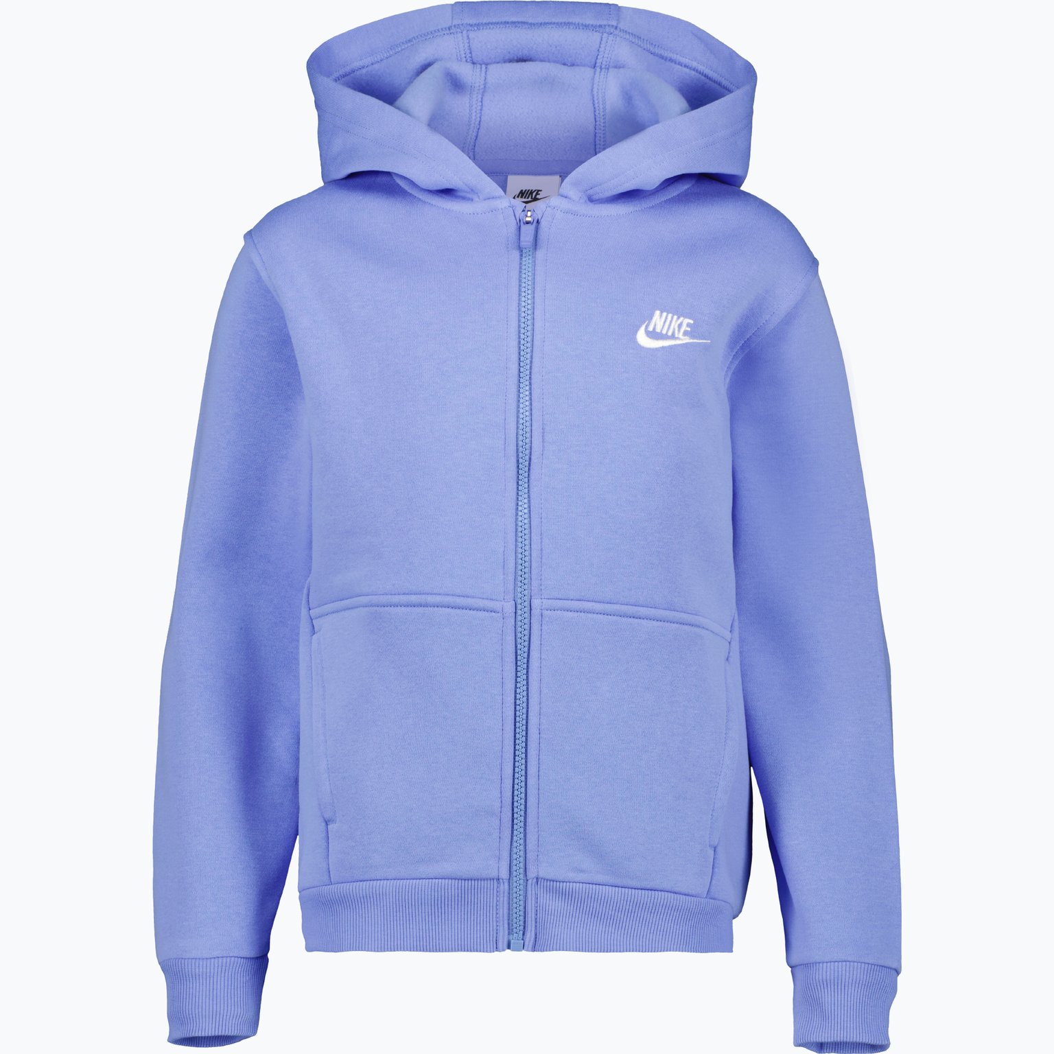 Nike Sportswear Club Fleece Zip JR huvtröja Grå