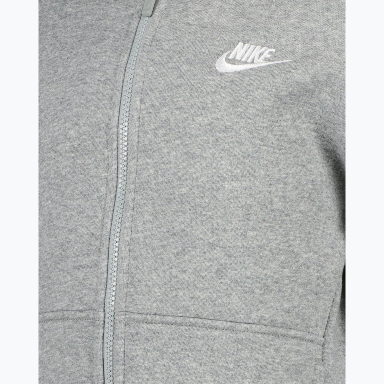 Nike Sportswear Club Fleece Zip JR huvtröja Grå