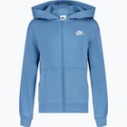 färgalternativ för Blå Nike Sportswear Club Fleece Zip JR huvtröja