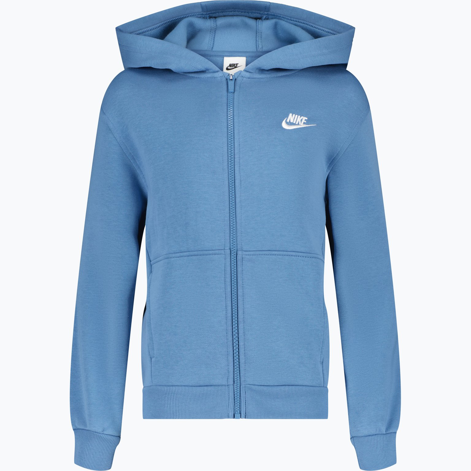 Nike Sportswear Club Fleece Zip JR huvtröja Grå