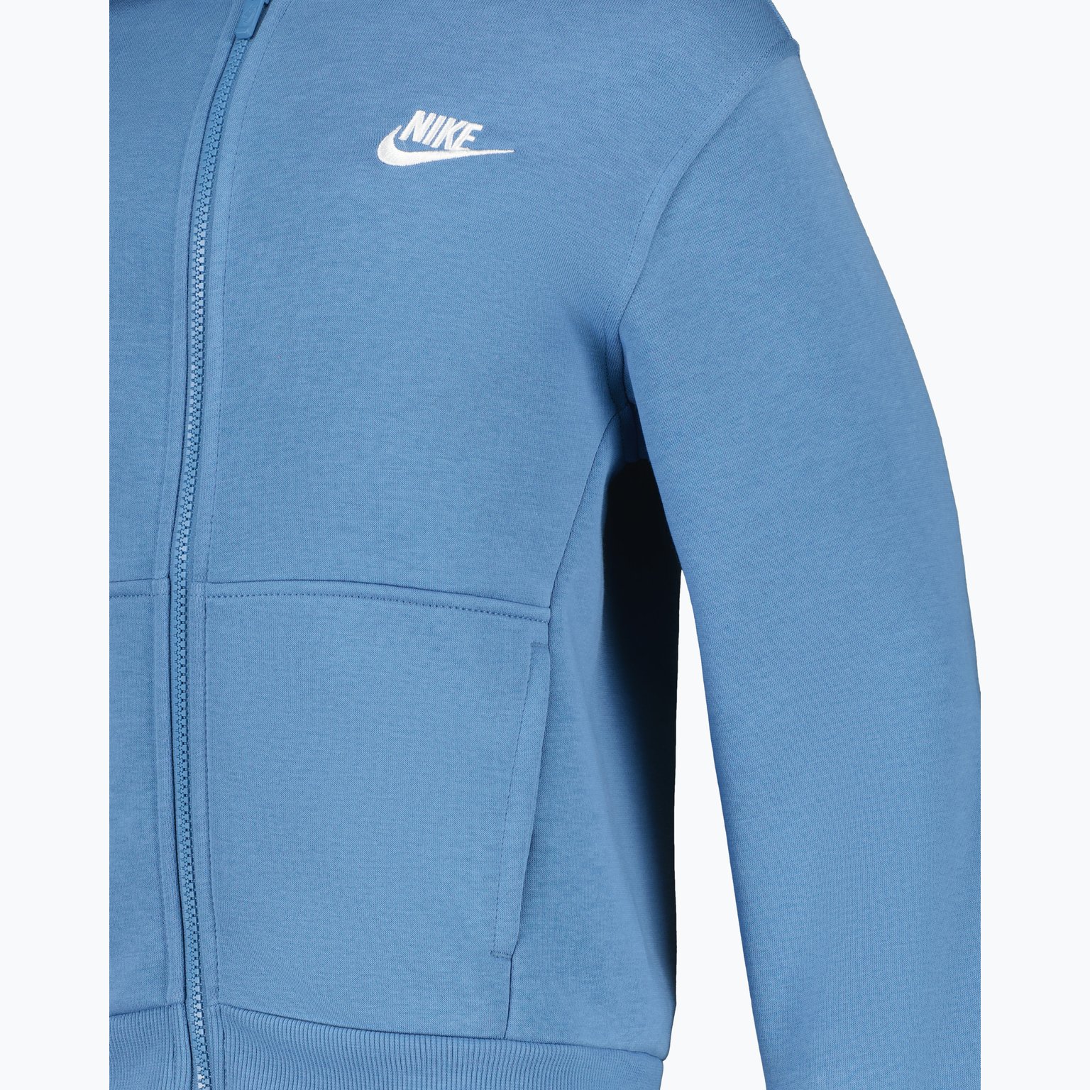 Nike Sportswear Club Fleece Zip JR huvtröja Blå