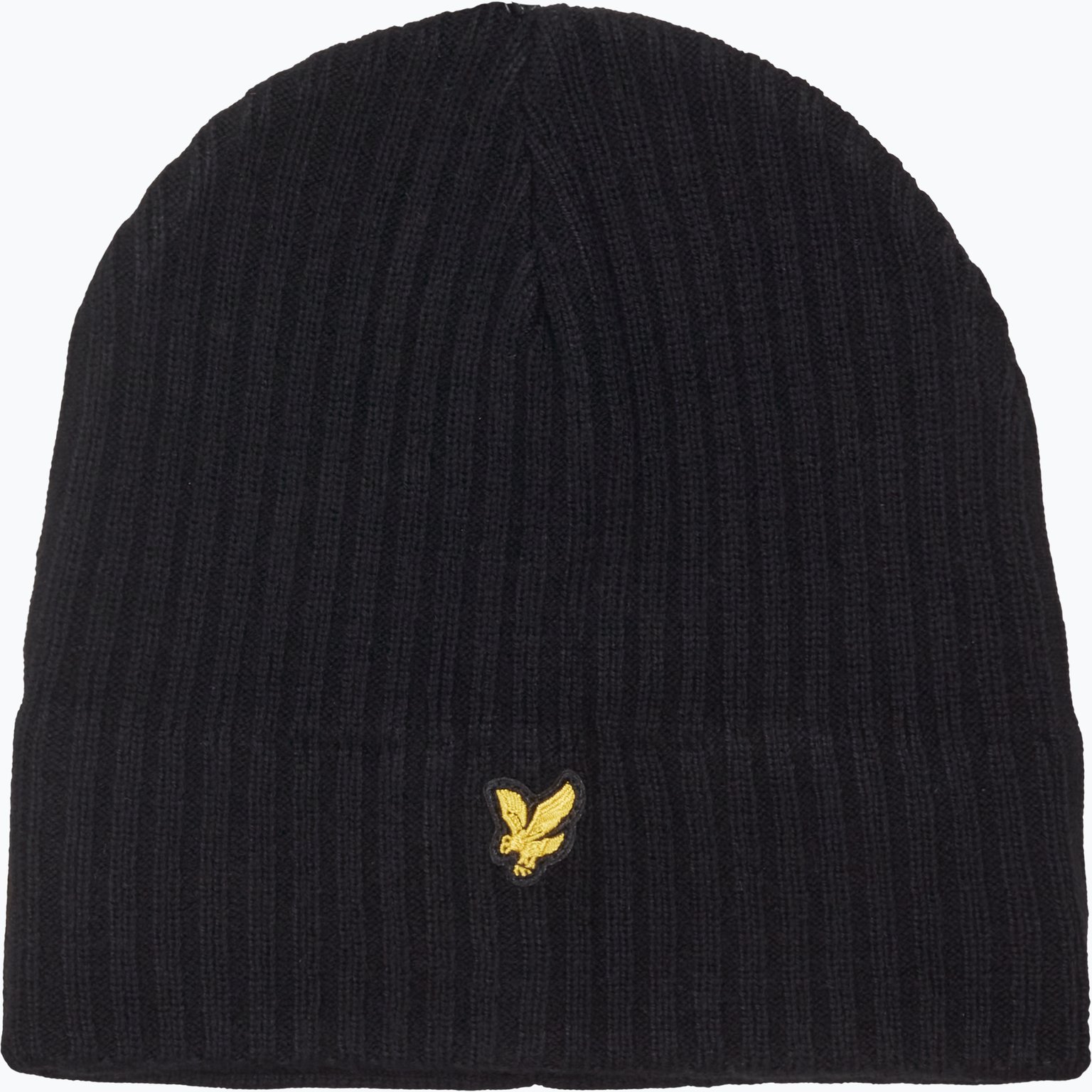 Lyle & Scott Knitted Ribbed mössa Blå