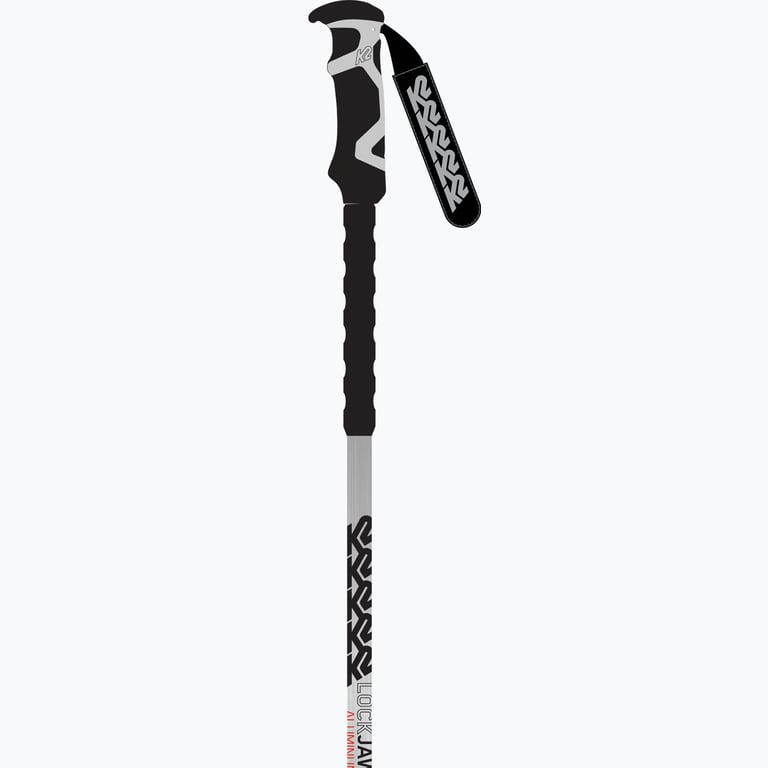 K2 Sports Lockjaw Alu-Eva skidstavar Silver