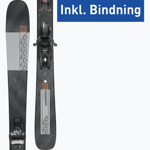 K2 Sports Mindbender 85 + Squire 10 alpinskidor Grå