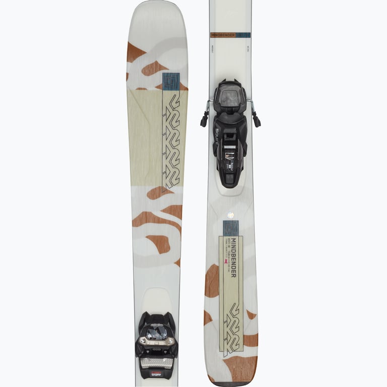 K2 Sports Mindbender 89 TI W + Squire 11 alpinskidor Beige