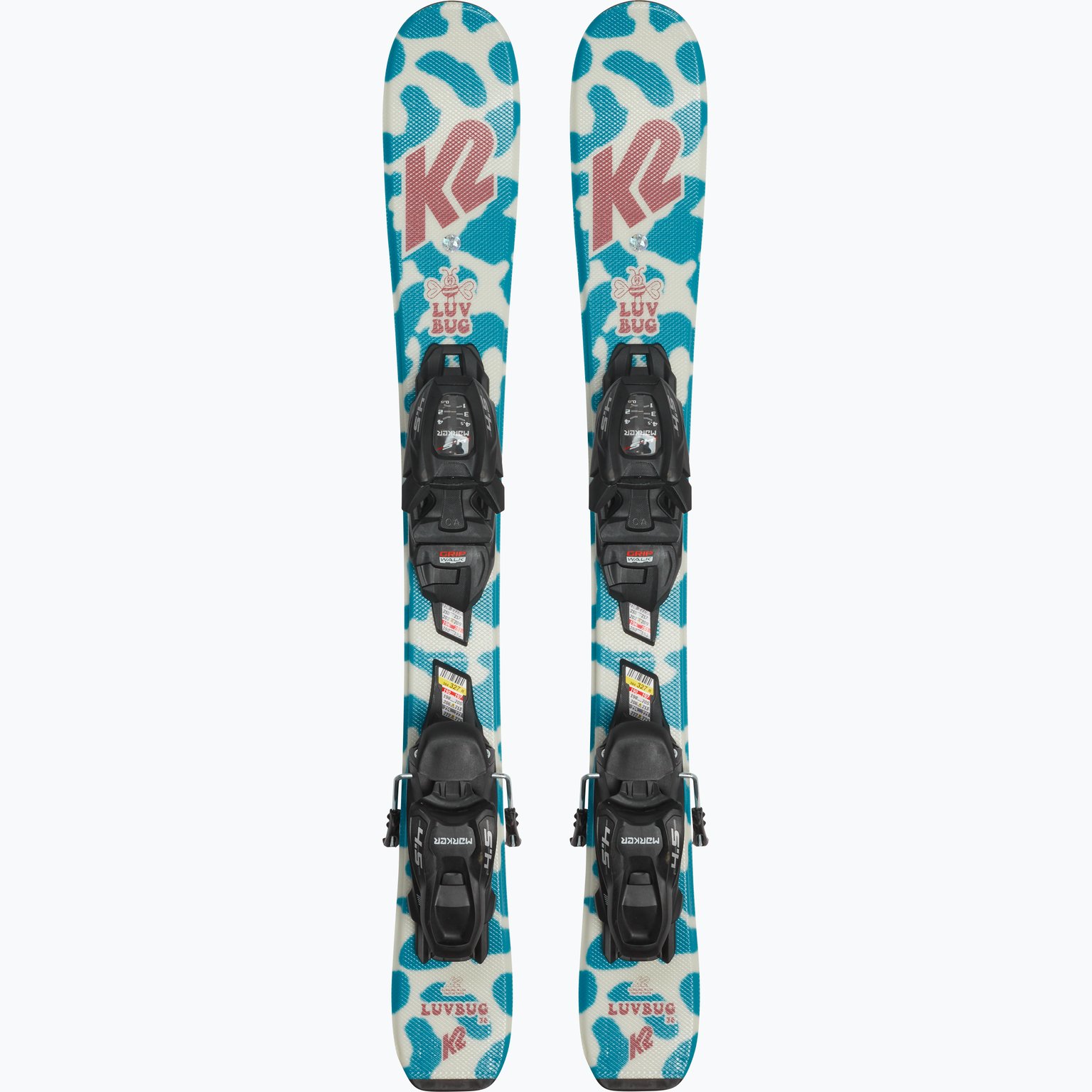 K2 Sports Luv Bug JR + FDT 4.5 alpinskidor Blå