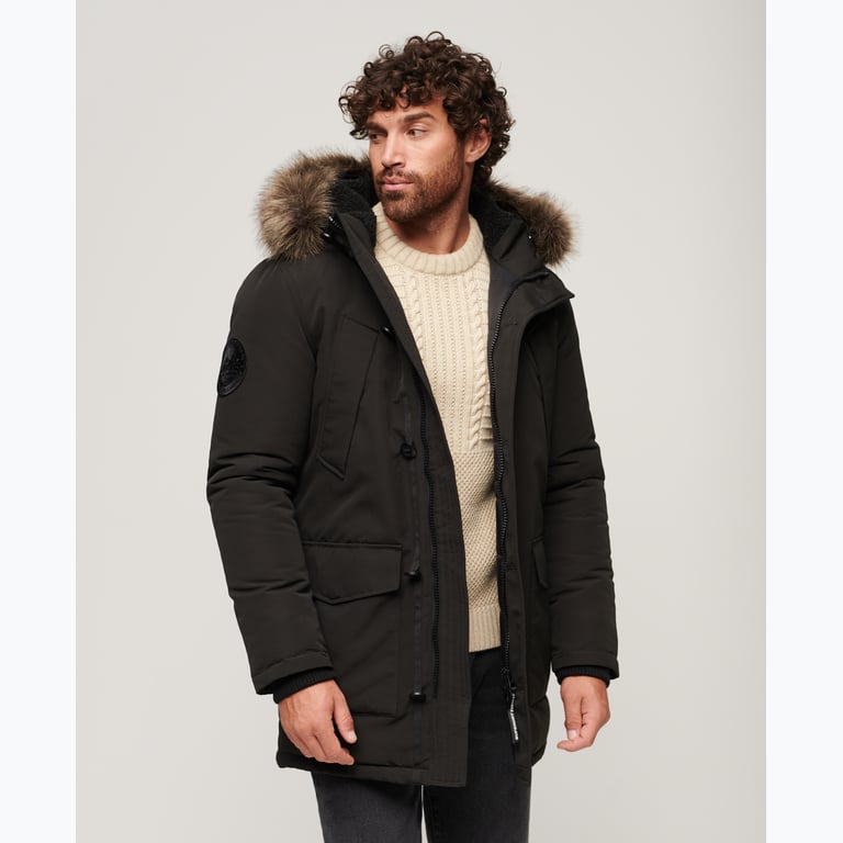 Superdry Everest Parka M vinterjacka Svart