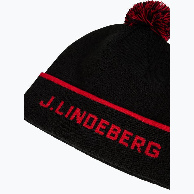 J.Lindeberg Stripe Beanie mössa Svart