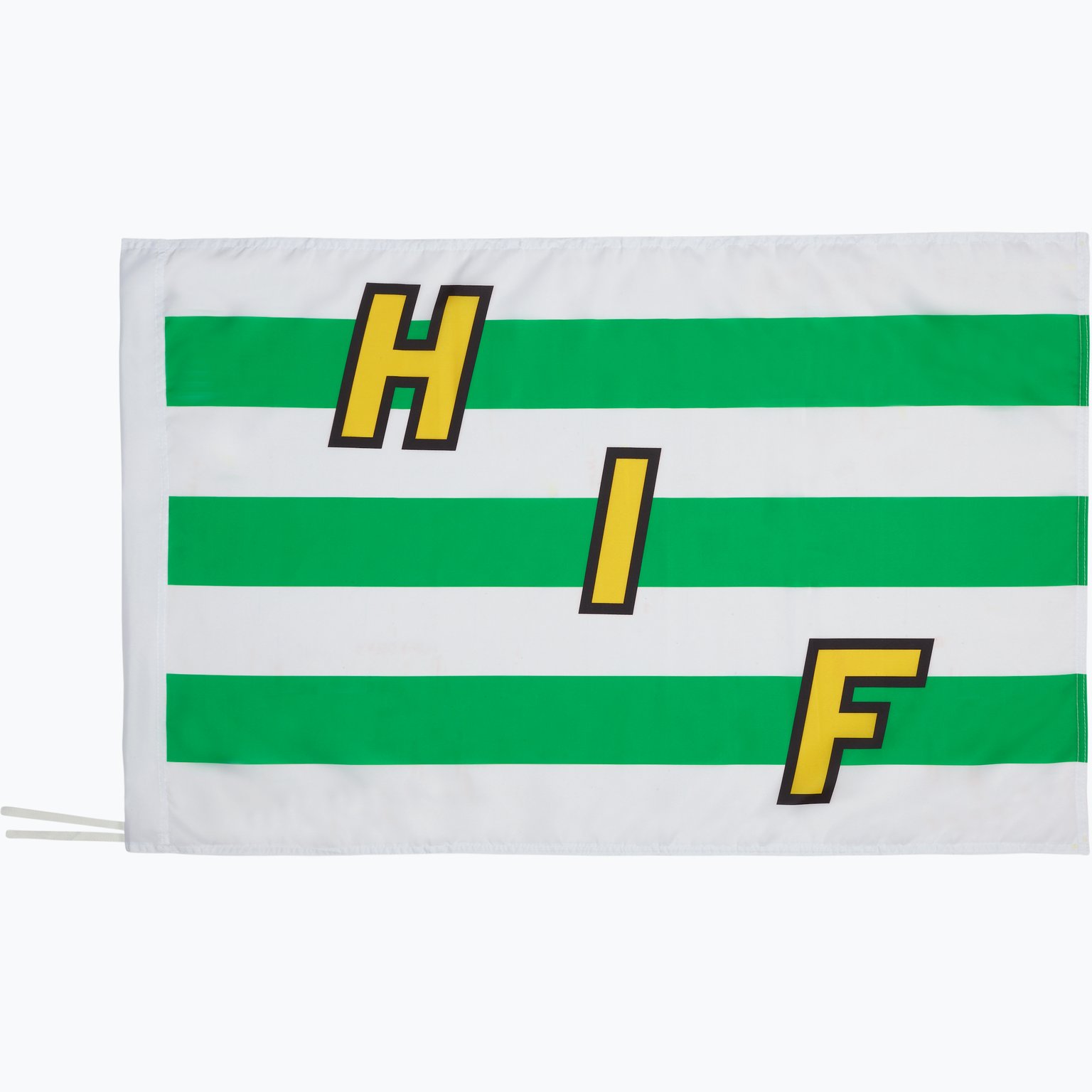 Hammarby Flagga med pinne 60x90cm Vit